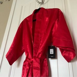 Satin Red NWTS Robe / Fashion Nova